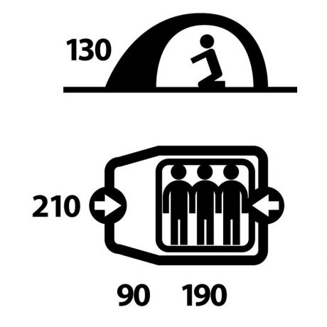 HUSKY BONELLI YESIL 3 KISILIK CADIR-3